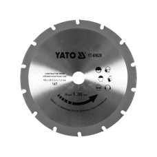 TARCZA WIDIOWA DO CIĘCIA DREWNA Z GWOŹDZIAMI  185/14T 20MM YT-60628