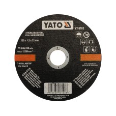 TARCZA DO CIĘCIA STALI NIERDZEWNEJ 125X1,2X22 MM YT-6103