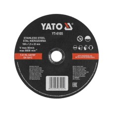 TARCZA DO CIĘCIA STALI NIERDZEWNEJ 180X1,5X22 MM YT-6105