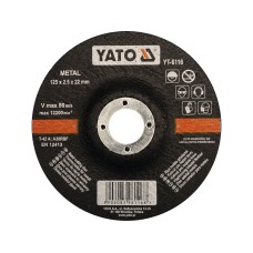 TARCZA DO CIĘCIA METALU, WYPUKŁA 125X2,5X22 MM YT-6116