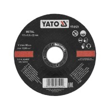 TARCZA DO SZLIFOWANIA METALU 115X6,0X22 MM YT-6121