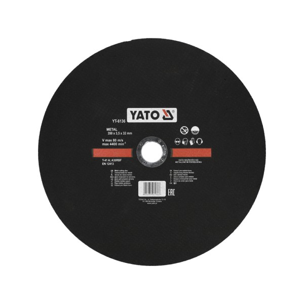 TARCZA DO CIĘCIA METALU 350X3,5X32 MM YT-6136