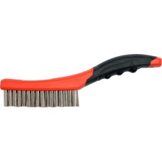 SZCZOTKA DRUCIANA, DRUT NIERDZEWNY, 4 RZĘDY, RĘKOJEŚĆ PLASTIKOWA YT-6338