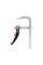 STALOWY ŚCISK ZAPADKOWY 200 X 100 MM TYPU F, LISTWA 19,5 X 9,5 MM, CHROMOWANY, SZYBKONASTAWNY YT-63951