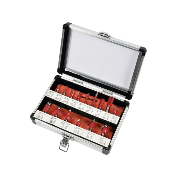 ZESTAW WIDIOWYCH FREZÓW TRZPIENIOWYCH DO DREWNA, 15 SZT. YT-68002