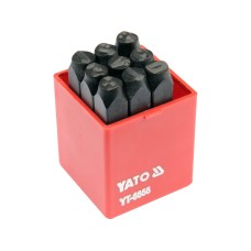 ZNACZNIKI NUMERATORY CYFROWE 8 MM, ZESTAW 9 SZT. YT-6855