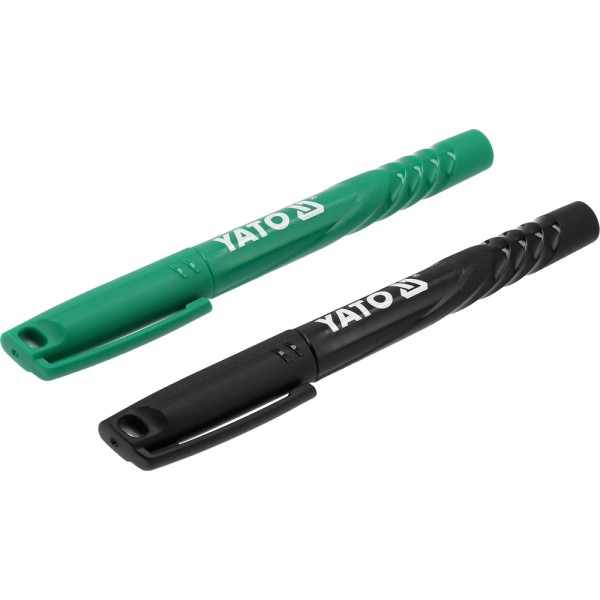 MARKERY TECHNICZNE KPL. 2 SZT / CZARNY-ZIELONY YT-69300