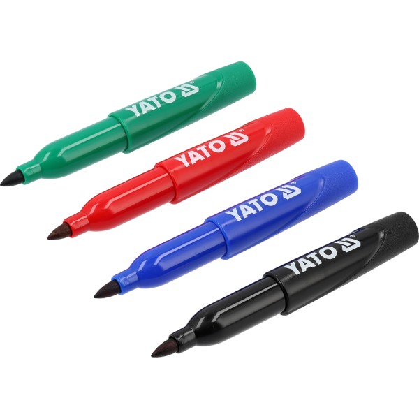 MARKERY TECHNICZNE MINI OPK. 72 SZT / CZARNY-ZIELONY-NIEBIESKI-CZERWONY YT-69311