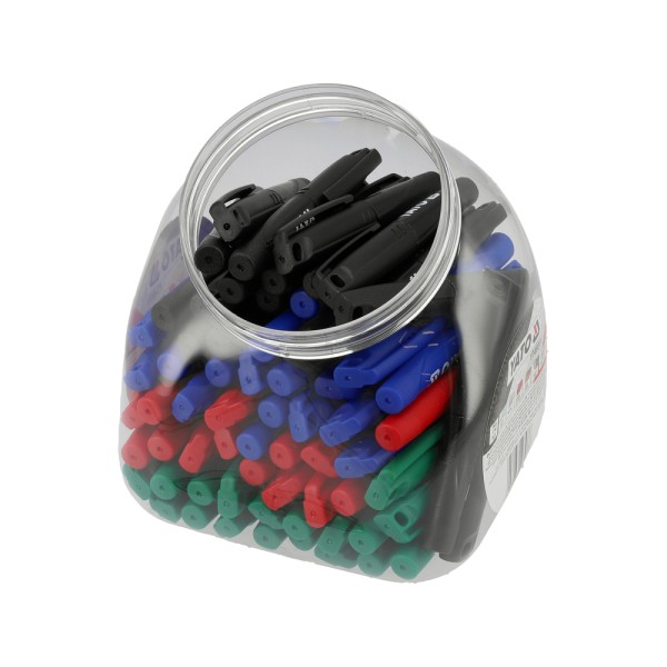 MARKERY TECHNICZNE MINI OPK. 72 SZT / CZARNY-ZIELONY-NIEBIESKI-CZERWONY YT-69311