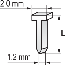 GWOŹDZIE DO ZSZYWACZA 14X2.0 MM, 1000 SZT YT-7034