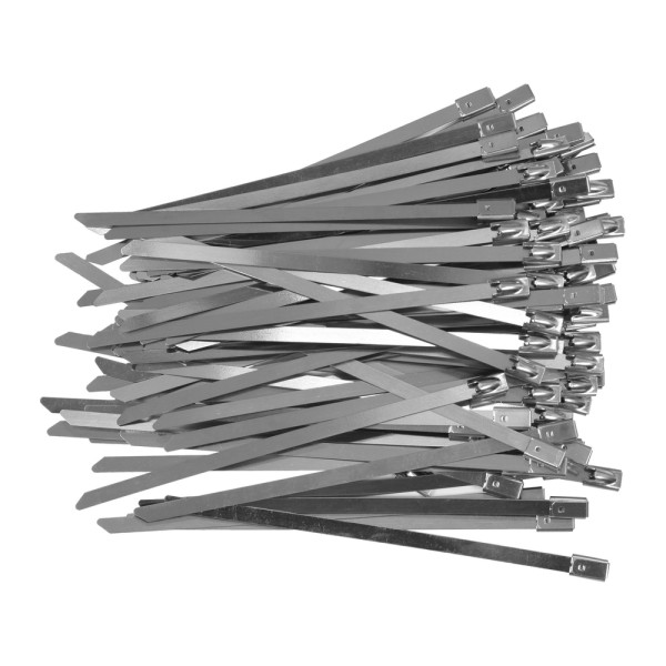 OPASKI ZACISKOWE ZE STALI NIERDZEWNEJ 4.6X125MM 100SZT. YT-70560