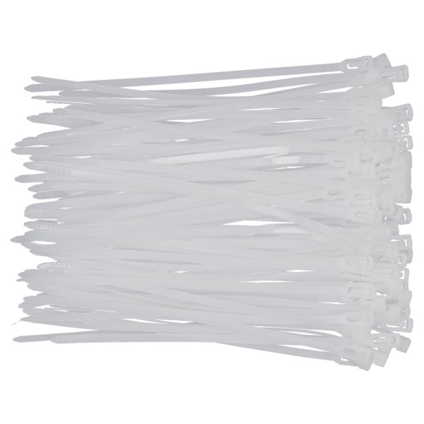 OPASKI PLASTIKOWE, ROZPINANE 3,6X150MM 100SZT.BIAŁ YT-70660