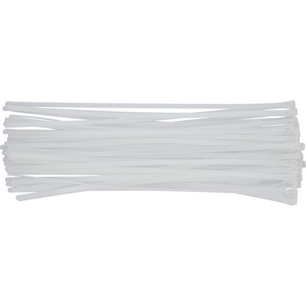 OPASKI PLASTIKOWE, ROZPINANE 7,6X450MM 50SZT. BIAŁ YT-70668