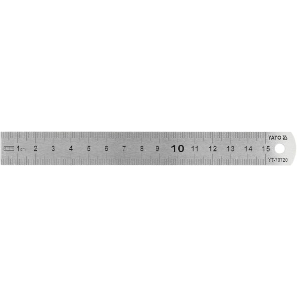 LINIAŁ MIERNICZY STAINLESS STEEL 150MM YT-70720