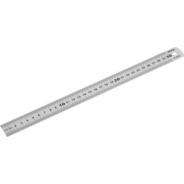 LINIAŁ MIERNICZY STAINLESS STEEL 300MM YT-70721