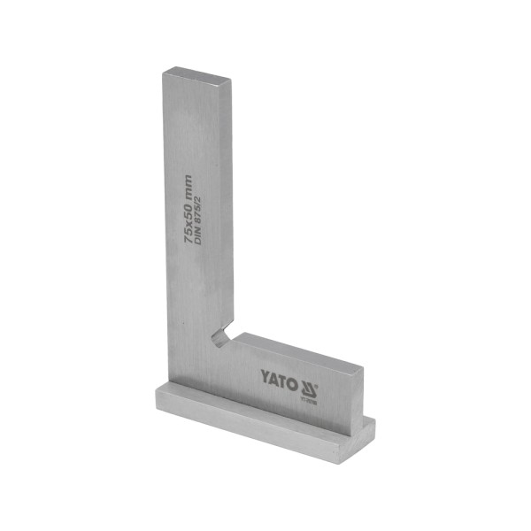KĄTOWNIK ŚLUSARSKI ZE STOPKĄ 75X50 MM KL II YT-70760