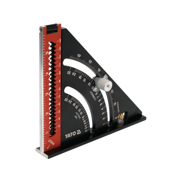 KĄTOWNIK ALUMINIOWY ZE STOPKĄ 140 MM -EKIERKA YT-70783