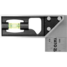 KĄTOWNIK ŚLUSARSKI NIERDZEWNY 150 MM Z LIBELLĄ YT-70843