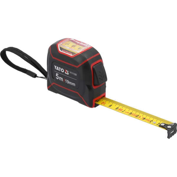 MIARA ZWIJANA 5M X 19MM Z GÓRNYM ODCZYTEM YT-71320