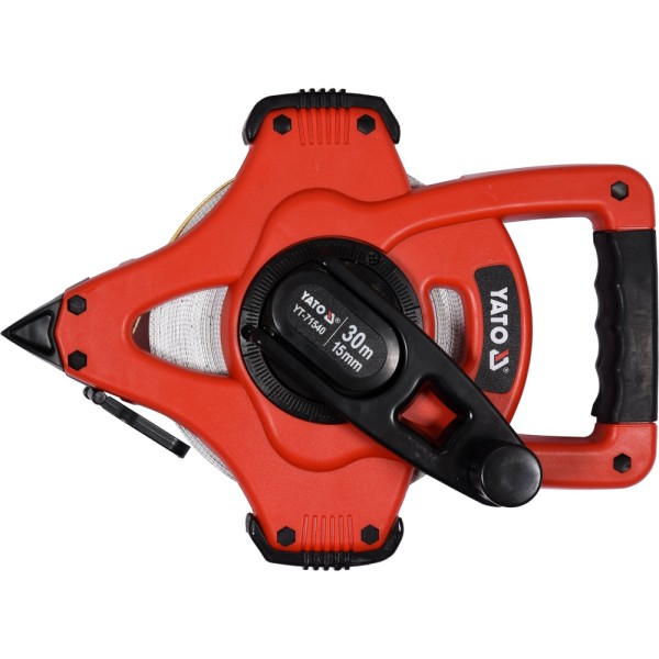 MIARA GEODEZYJNA 30 M X 15 MM TAŚMA Z WŁÓKNA SZKLANEGO, GŁADKA, III KLASA DOKŁADNOŚCI YT-71540