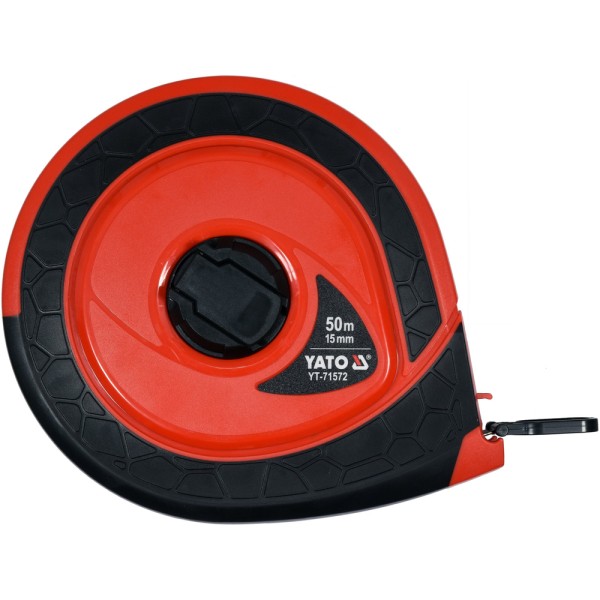 TAŚMA MIERNICZA 50 M X 15 MM Z WŁÓKNA SZKLANEGO, GŁADKA, III KLASA DOKŁADNOŚCI YT-71572