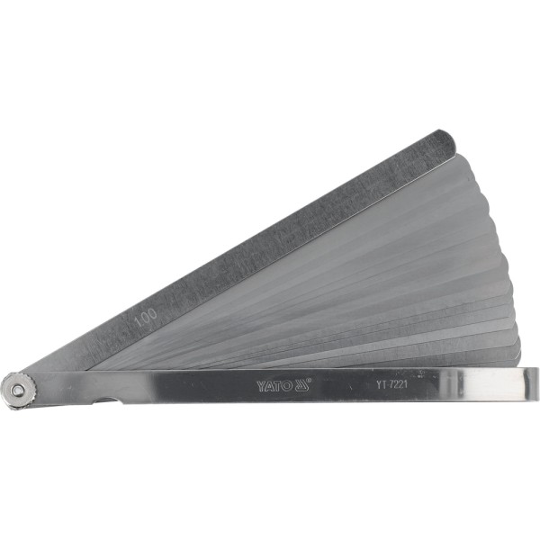 SZCZELINOMIERZ 200 MM, 17 LISTKÓW, 0,02-1 MM YT-7221