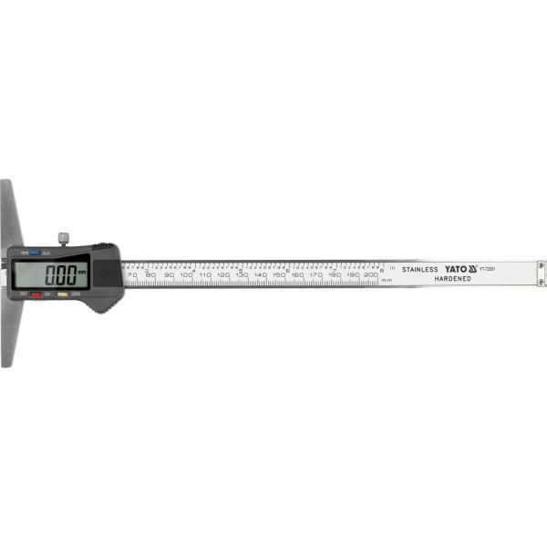 GŁĘBOKOŚCIOMIERZ ELEKTRONICZNY 200 MM YT-72251
