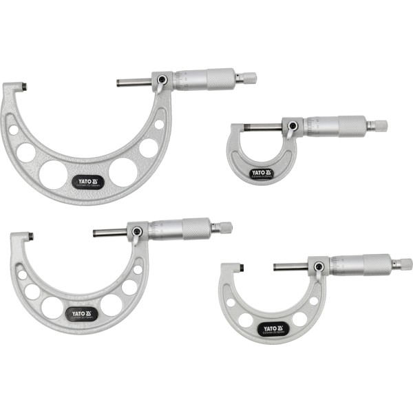 ZESTAW MIKROMETRÓW ZEWNĘTRZNYCH 4 SZT YT-72304