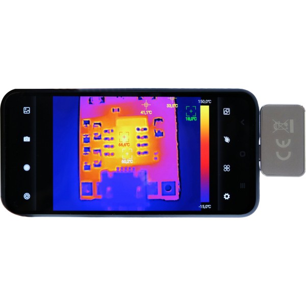 KAMERA TERMOWIZYJNA USB-C 256X192 (512X384 SR MODE) 25HZ + SOCZEWKA MAKRO YT-72931