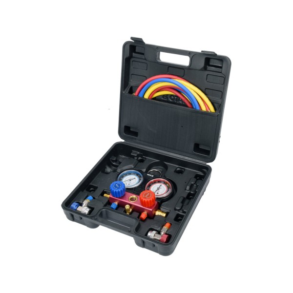 ZESTAW 6 ELEMENTOWY DO OBSŁUGI SYSTEMÓW KLIMATYCACJI  DLA CZYNNIKA R- 134A YT-72990