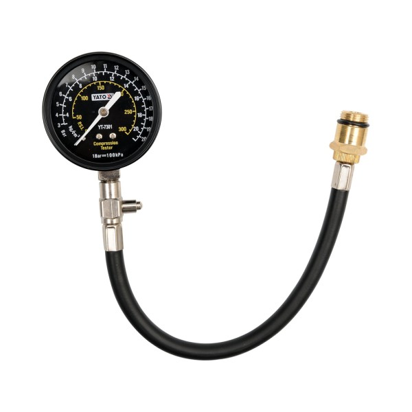 MIERNIK CIŚNIENIA SPRĘŻANIA, ADAPTER GWINTOWANY YT-7301