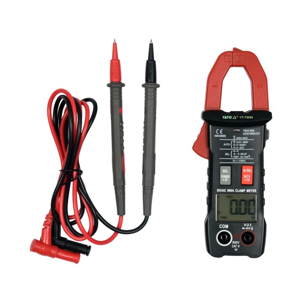 MIERNIK CĘGOWY TRUE RMS Z AUTOMATYCZNYM ZAKRESEM AC/DC 600A YT-73093