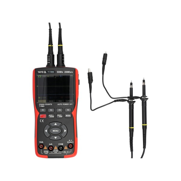 3 W 1 OSCYLOSKOP, MIERNIK CYFROWY, GENERATOR 280MSA/S 50MHZ YT-730944