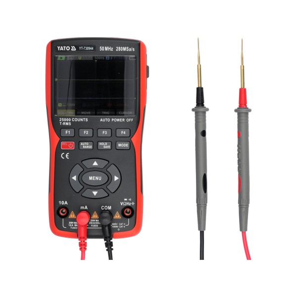 3 W 1 OSCYLOSKOP, MIERNIK CYFROWY, GENERATOR 280MSA/S 50MHZ YT-730944
