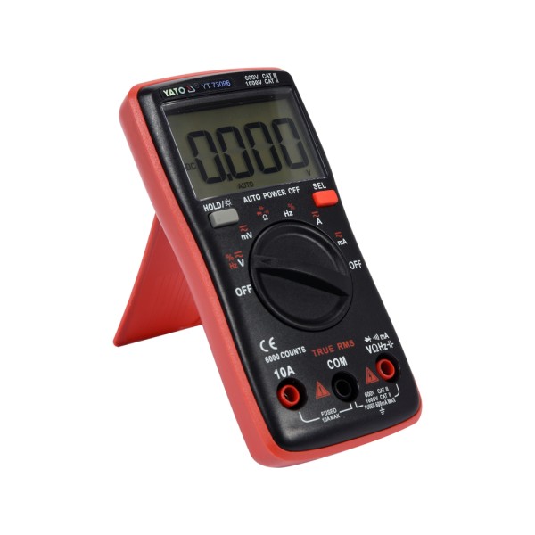 MIERNIK CYFROWY TRUE RMS Z AUTOMATYCZNYM ZAKRESEM LCD 6000 YT-73096