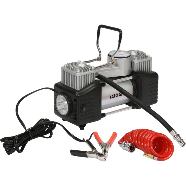 KOMPRESOR SAMOCHODOWY Z LAMPĄ LED, 250W YT-73462