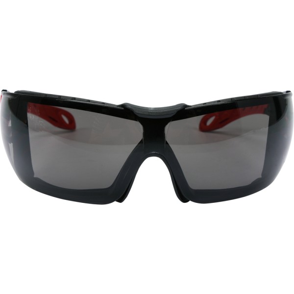 OKULARY OCHRONNE SZARE Z DOPINANYM ELASTYCZNYM PASKIEM PODTRZYMUJĄCYM I ZAUSZNIKAMI YT-73701