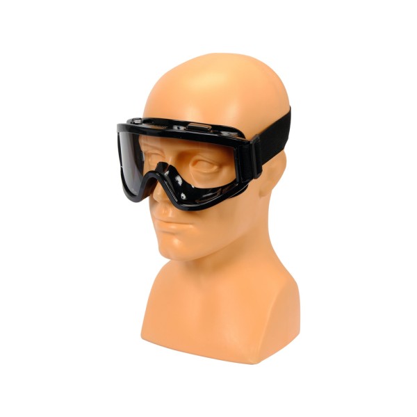 GOGLE OCHRONNE Z WYWIETRZNIKAMI BEZBARWNE Z CZARNĄ RAMĄ YT-73832