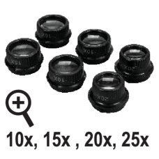 LUPY Z OŚWIETLENIEM I UCHWYTEM NA GŁOWĘ POWIĘKSZENIE X10, X15, X20, X25 YT-73840