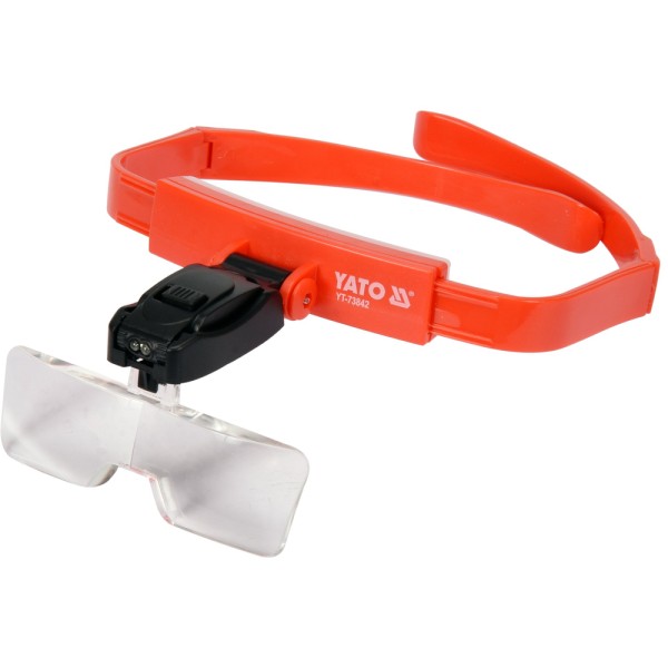 SOCZEWKA Z OŚWIETLENIEM MOCOWANA NA GŁOWIE POWIĘKSZENIE X1, X1,5, X2, X2,5 YT-73842