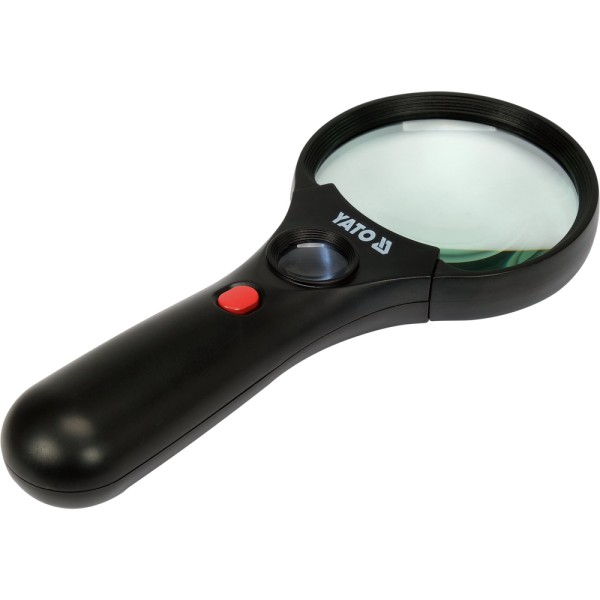 LUPA Z DWIEMA SOCZEWKAMI 3,5X/45X Z PODŚWIETLENIEM LED NA 3 BATERIE AAA YT-73845