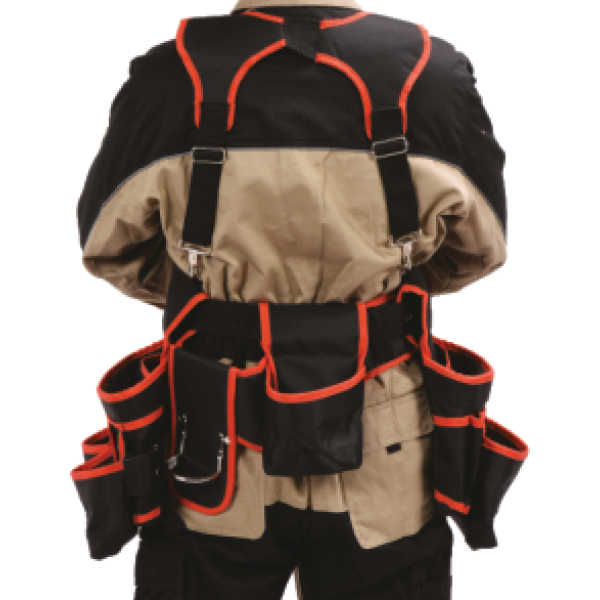 PAS NARZĘDZIOWY NA SZELKACH Z DWIEMA ZAKŁADANYMI SAKWAMI YT-74070