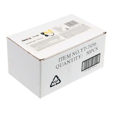 ZATYCZKI DO USZU, SILIKONOWE ZE SZNURKIEM, SNR 28 DB, 50 PAR. YT-7456