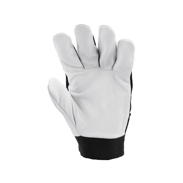 RĘKAWICE ROBOCZE BAWEŁNA/SKÓRA CZARNE ROZM. 8 YT-74639