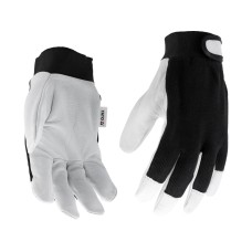 RĘKAWICE ROBOCZE BAWEŁNA/SKÓRA CZARNE ROZM. 9 YT-746391