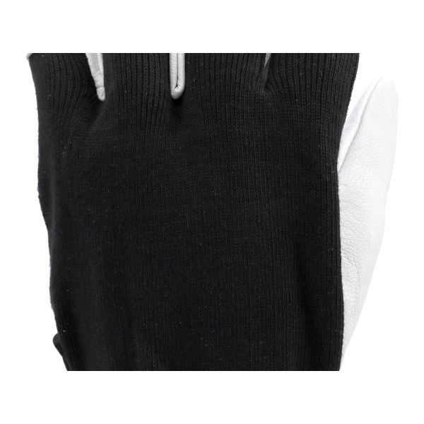 RĘKAWICE OCHRONNE BAWEŁNA/ SKÓRA ROZM. 10 YT-74640