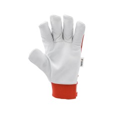 RĘKAWICE OCHRONNE BAWEŁNA/ SKÓRA ROZM. 10 YT-74642