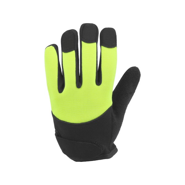 RĘKAWICE ROBOCZE Z SYNTETYCZNEJ SKÓRY AMARA ZE WZMOCNIENIAMI W CZĘŚCI CHWYTNEJ OBSŁUGA SMARTFONA ROZM. 8 YT-74654