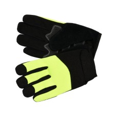 RĘKAWICE ROBOCZE Z SYNTETYCZNEJ SKÓRY AMARA ZE WZMOCNIENIAMI W CZĘŚCI CHWYTNEJ OBSŁUGA SMARTFONA ROZM. 9 YT-74655