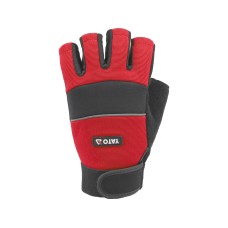 RĘKAWICE SKÓRA SYNT. BEZ PALCÓW ROWEROWE ROZM. 9 YT-74661